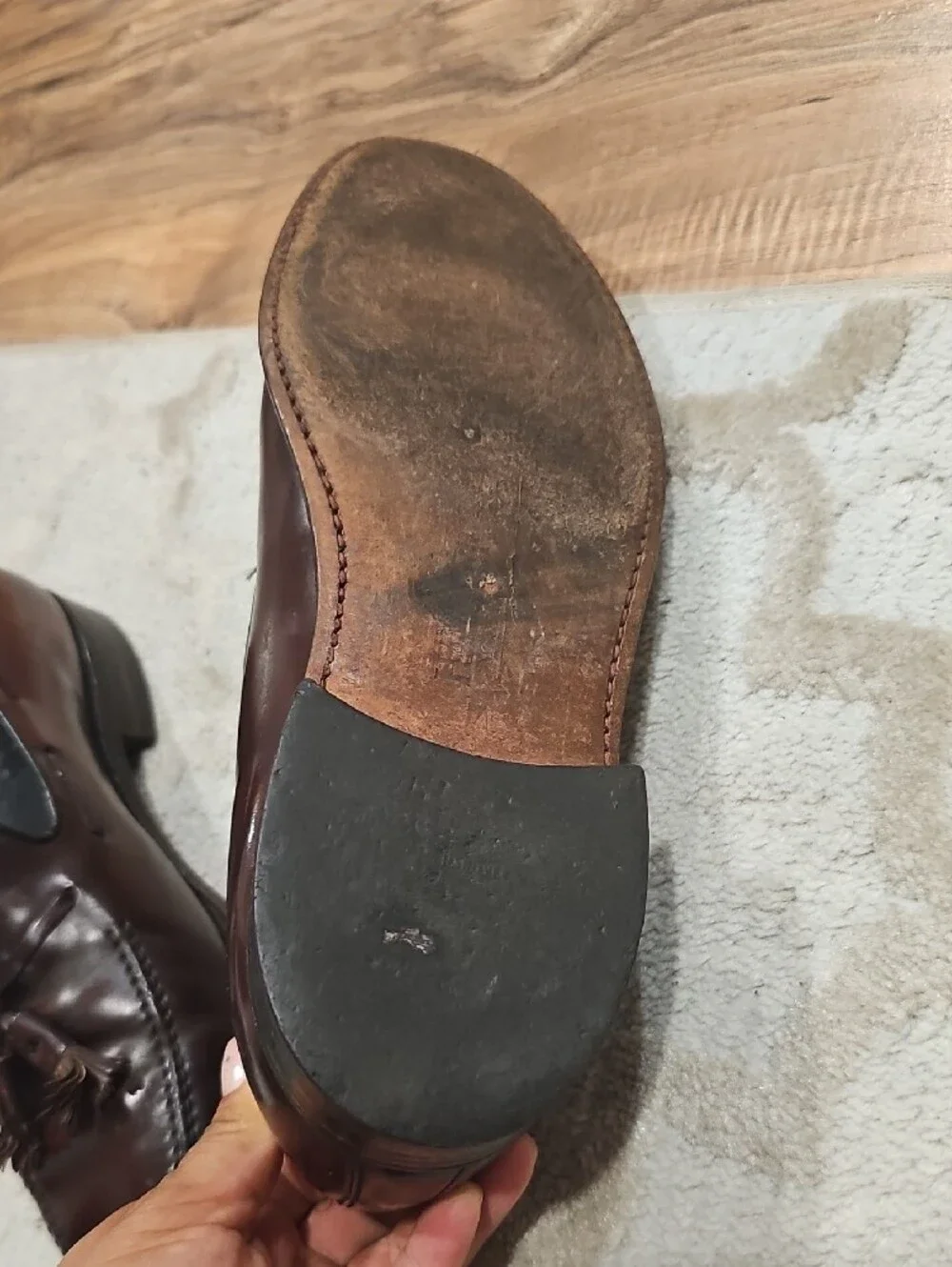Men's Classic Tassel Loafers in Dark Brown Leather